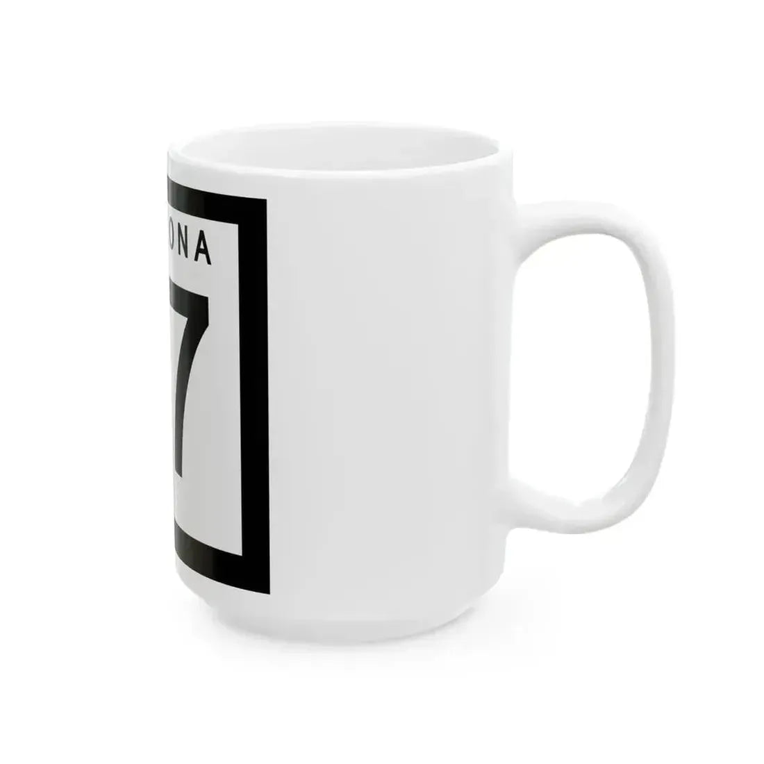 Arizona 77 1963 (Arizona) (Road Sign) White Coffee Mug - Go Mug Yourself