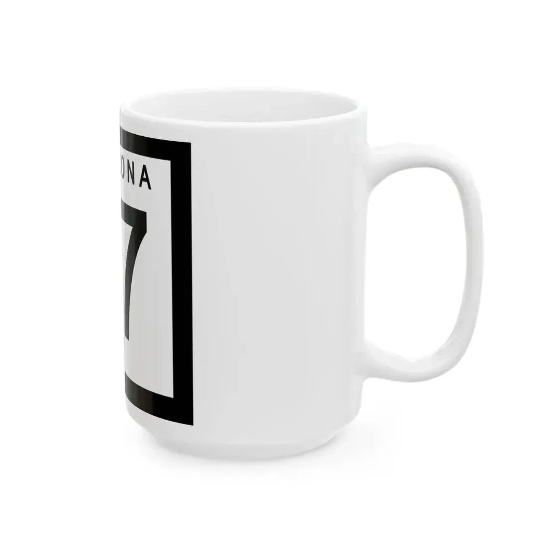 Arizona 77 1973 (Arizona) (Road Sign) White Coffee Mug - Go Mug Yourself