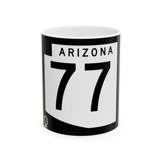 Arizona 77 1978 (Arizona) (Road Sign) White Coffee Mug 11oz - Go Mug Yourself