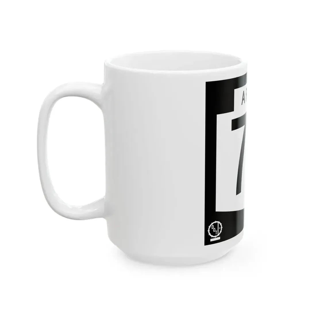 Arizona 77 1978 (Arizona) (Road Sign) White Coffee Mug - Go Mug Yourself
