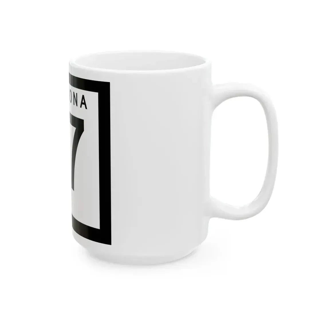 Arizona 77 1978 (Arizona) (Road Sign) White Coffee Mug - Go Mug Yourself