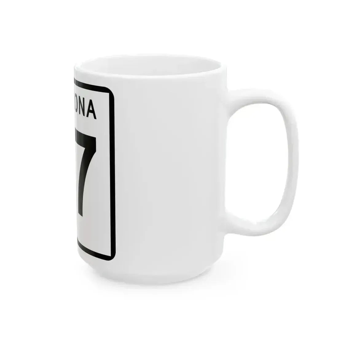 Arizona 77 (Arizona) (Road Sign) White Coffee Mug - Go Mug Yourself