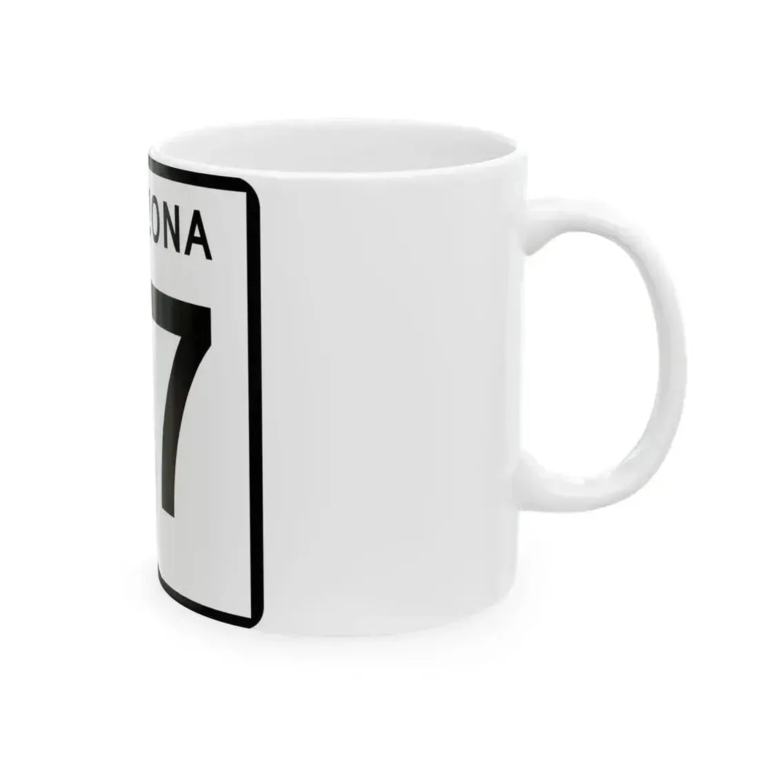 Arizona 77 (Arizona) (Road Sign) White Coffee Mug - Go Mug Yourself