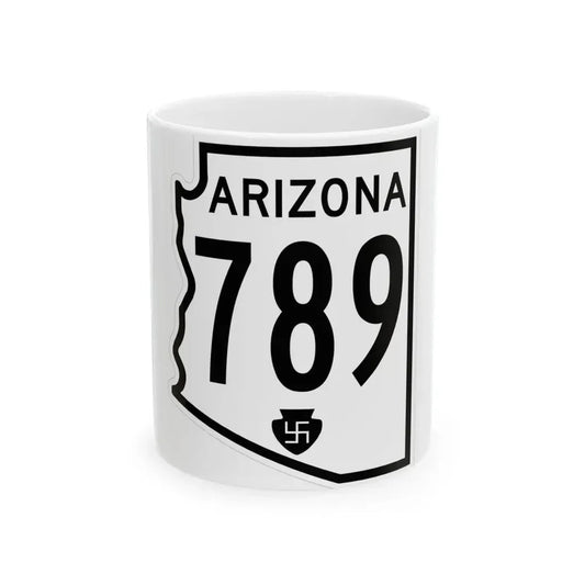 Arizona 789 1956 (Arizona) (Road Sign) White Coffee Mug 11oz - Go Mug Yourself