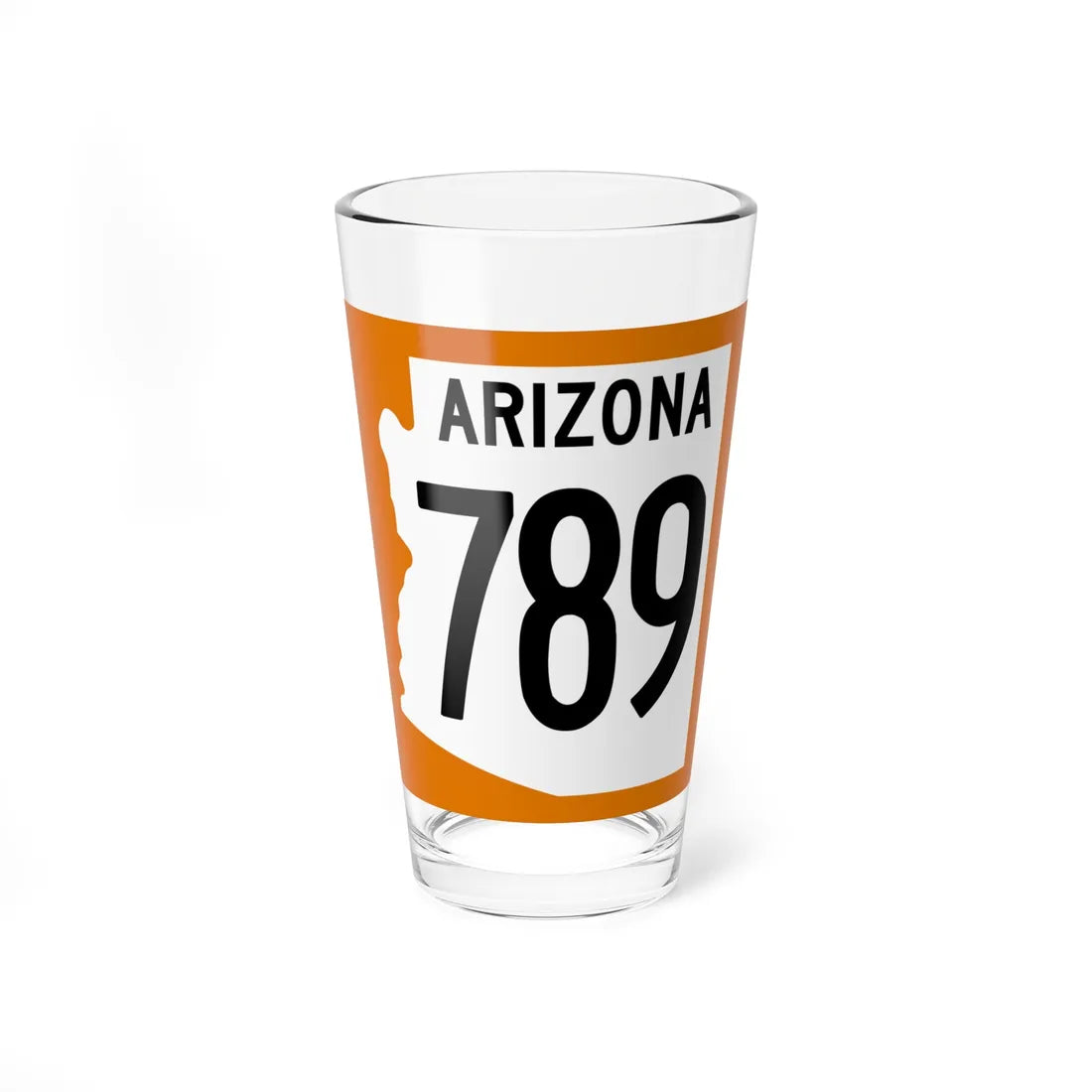 Arizona 789 1960 north (Arizona) (Road Sign) Pint Glss 16oz 16oz - Go Mug Yourself
