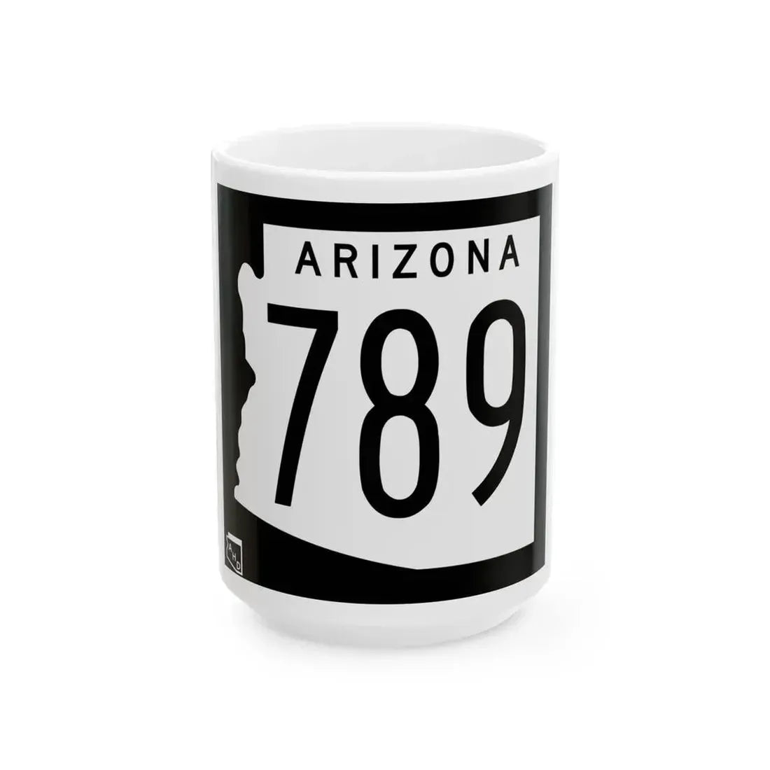 Arizona 789 1963 (Arizona) (Road Sign) White Coffee Mug 15oz - Go Mug Yourself