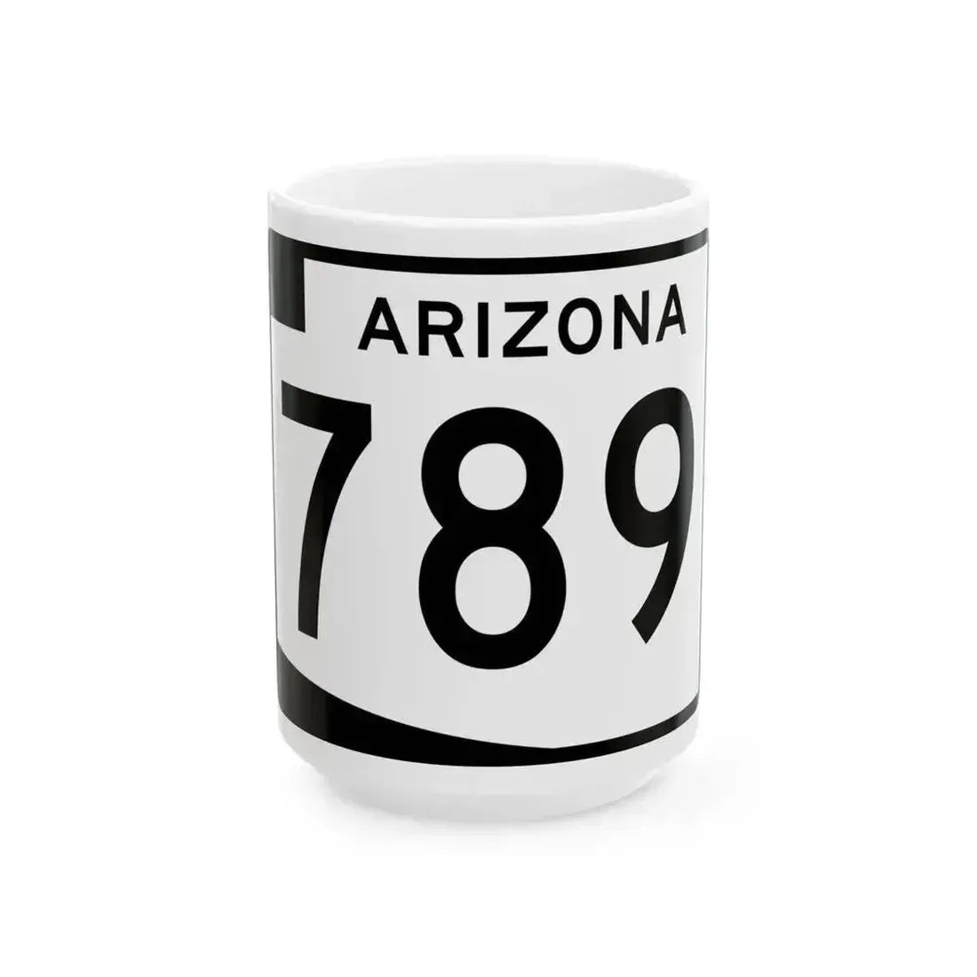 Arizona 789 (Arizona) (Road Sign) White Coffee Mug 15oz - Go Mug Yourself