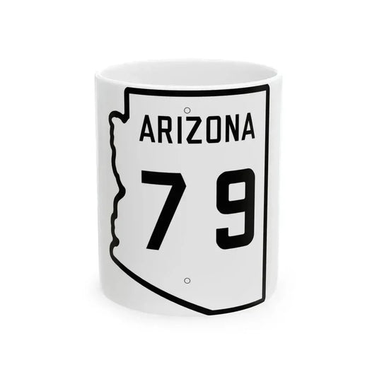 Arizona 79 1941 (Arizona) (Road Sign) White Coffee Mug 11oz - Go Mug Yourself