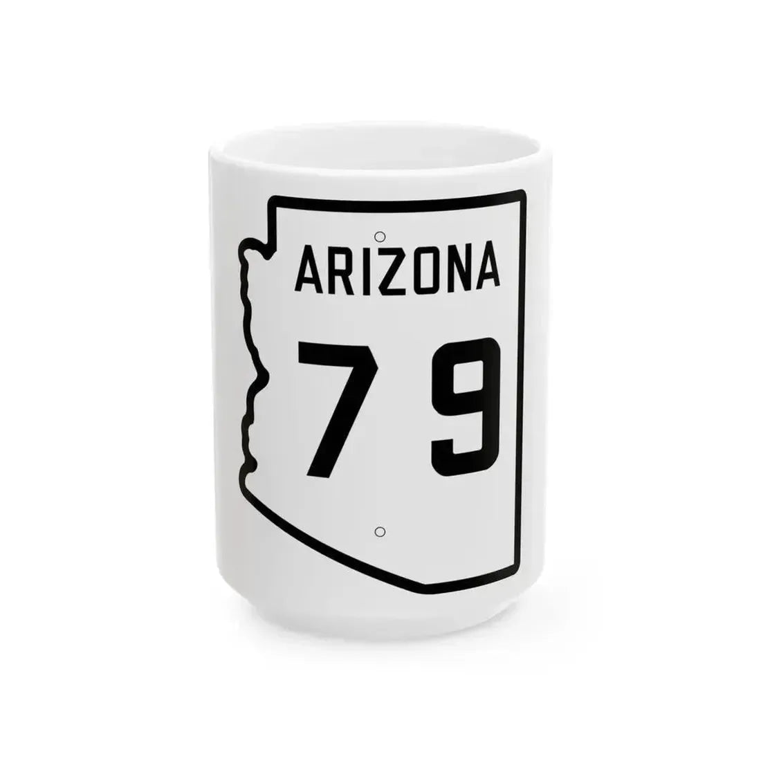 Arizona 79 1941 (Arizona) (Road Sign) White Coffee Mug 15oz - Go Mug Yourself