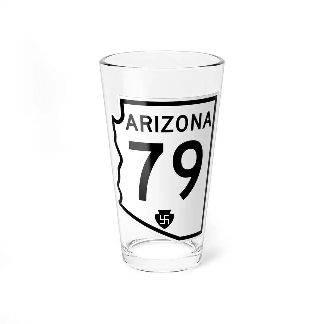 Arizona 79 1956 (Arizona) (Road Sign) Pint Glss 16oz 16oz - Go Mug Yourself
