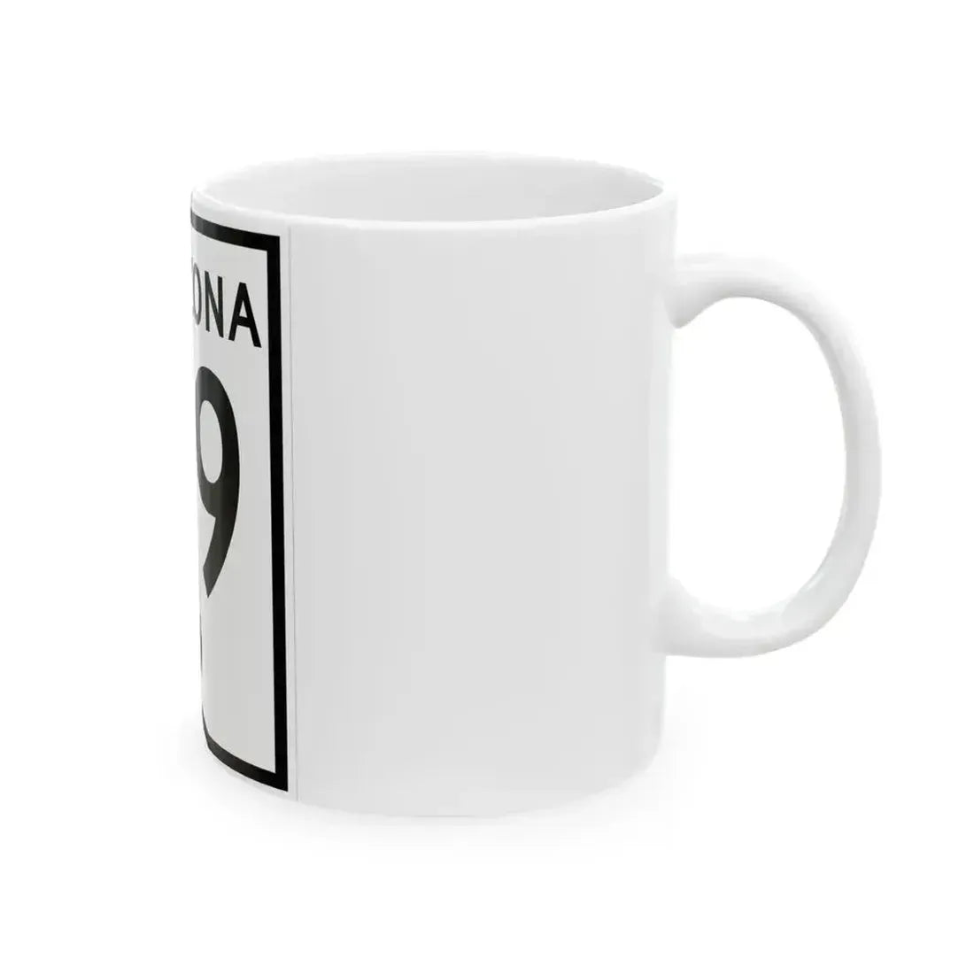 Arizona 79 1956 (Arizona) (Road Sign) White Coffee Mug - Go Mug Yourself