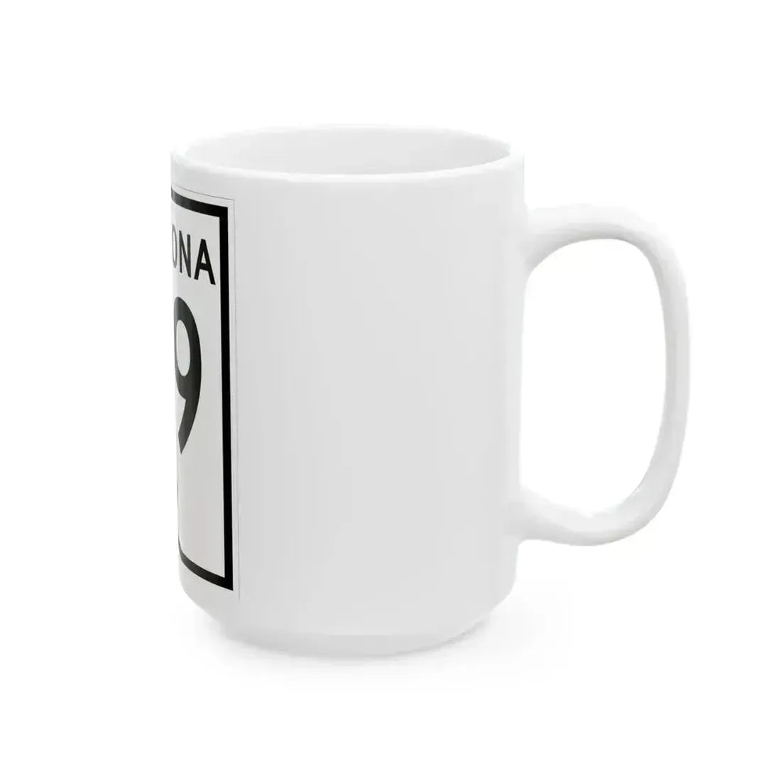 Arizona 79 1956 (Arizona) (Road Sign) White Coffee Mug - Go Mug Yourself
