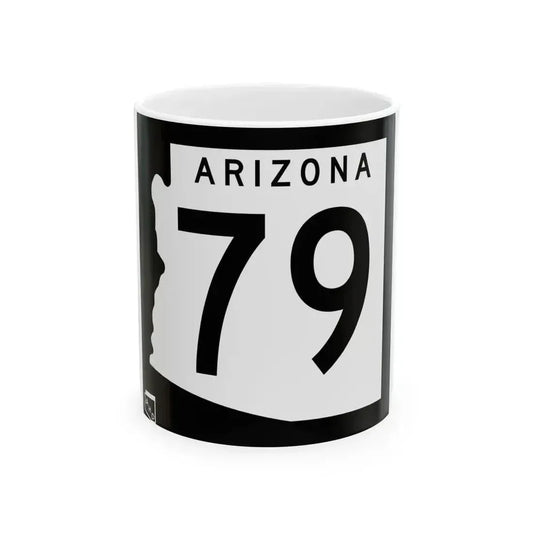Arizona 79 1963 (Arizona) (Road Sign) White Coffee Mug 11oz - Go Mug Yourself