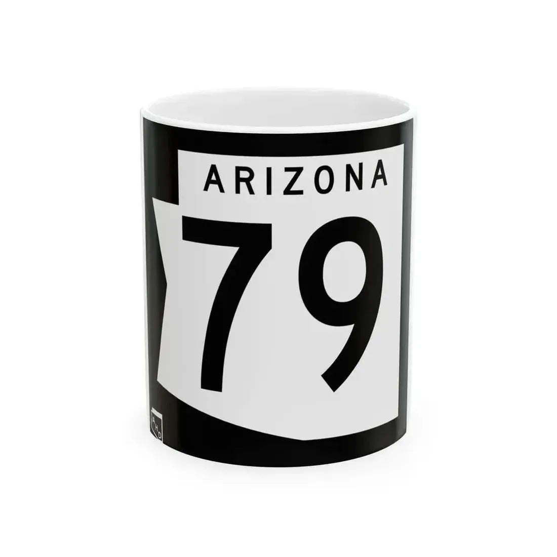 Arizona 79 1973 (Arizona) (Road Sign) White Coffee Mug 11oz - Go Mug Yourself