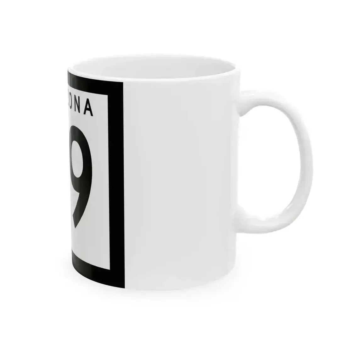 Arizona 79 1973 (Arizona) (Road Sign) White Coffee Mug - Go Mug Yourself
