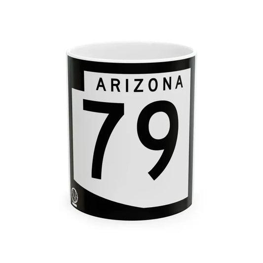 Arizona 79 1978 (Arizona) (Road Sign) White Coffee Mug 11oz - Go Mug Yourself