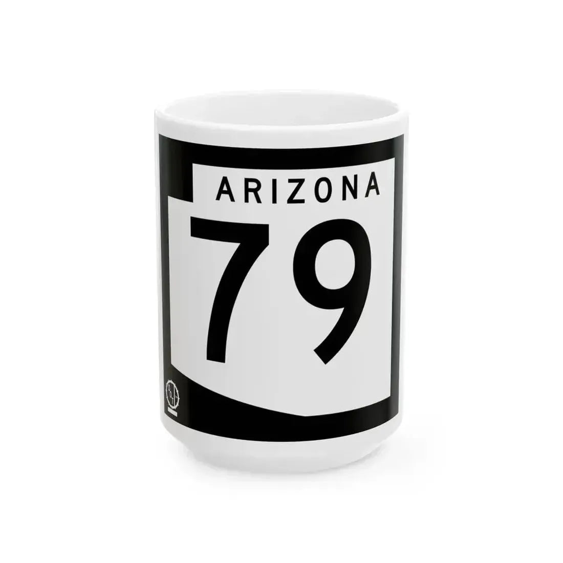 Arizona 79 1978 (Arizona) (Road Sign) White Coffee Mug 15oz - Go Mug Yourself