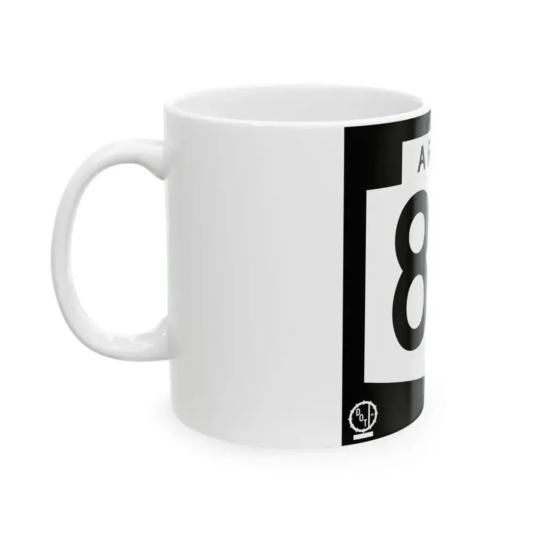 Arizona 80 1978 (Arizona) (Road Sign) White Coffee Mug - Go Mug Yourself