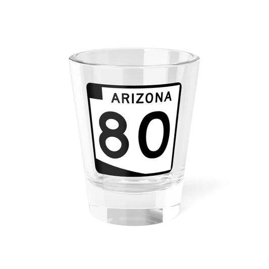 Arizona 80 (Arizona) (Road Sign) Shot Glass 1.5oz 1.5oz - Go Mug Yourself