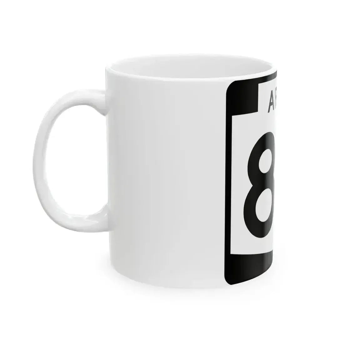 Arizona 80 (Arizona) (Road Sign) White Coffee Mug - Go Mug Yourself