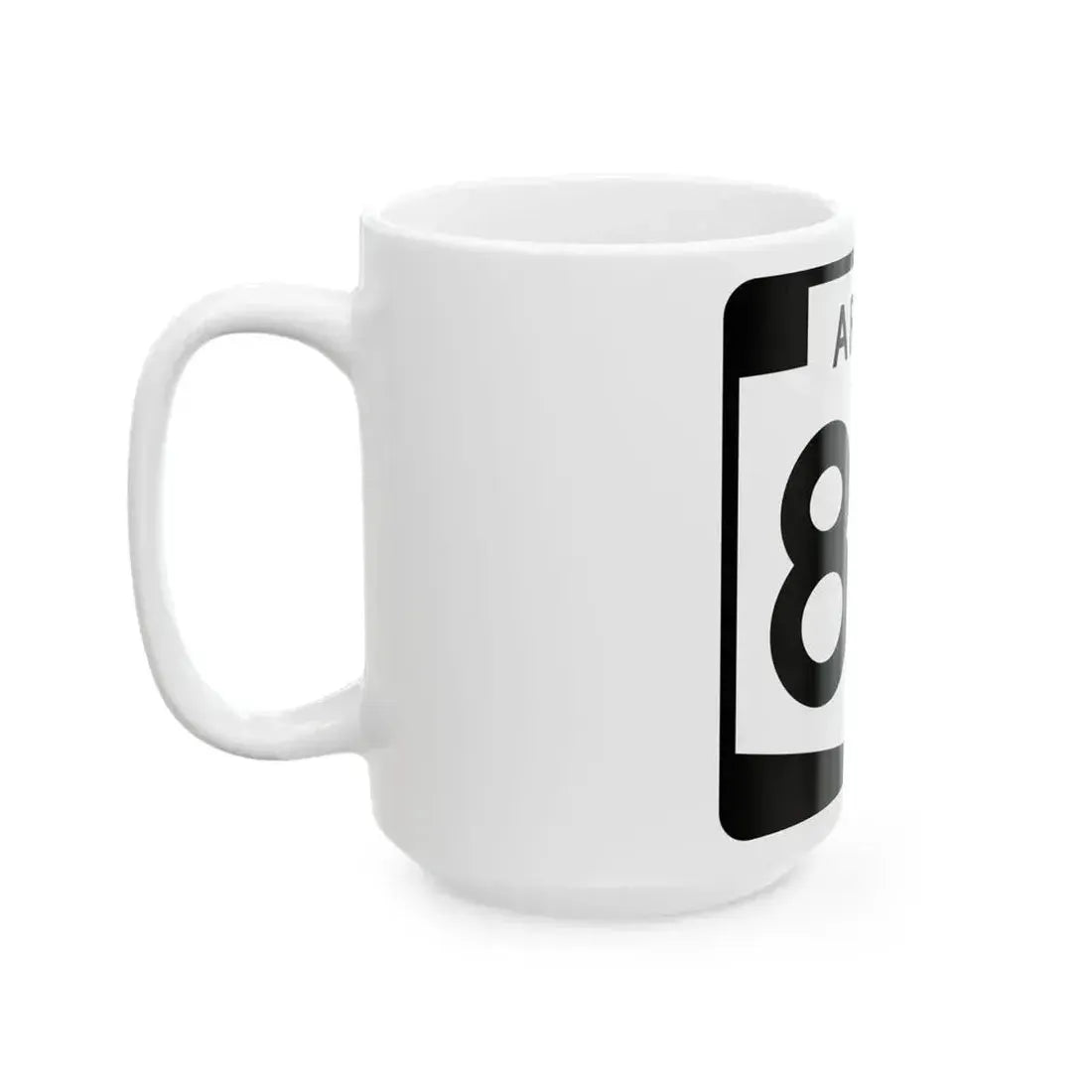 Arizona 80 (Arizona) (Road Sign) White Coffee Mug - Go Mug Yourself