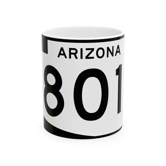 Arizona 801 (Arizona) (Road Sign) White Coffee Mug 11oz - Go Mug Yourself