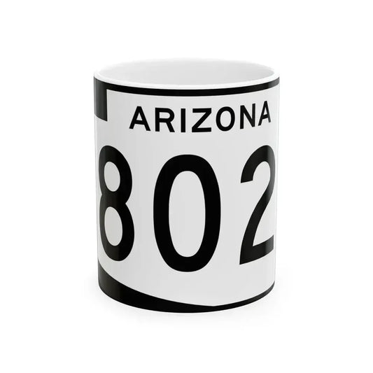 Arizona 802 (Arizona) (Road Sign) White Coffee Mug 11oz - Go Mug Yourself