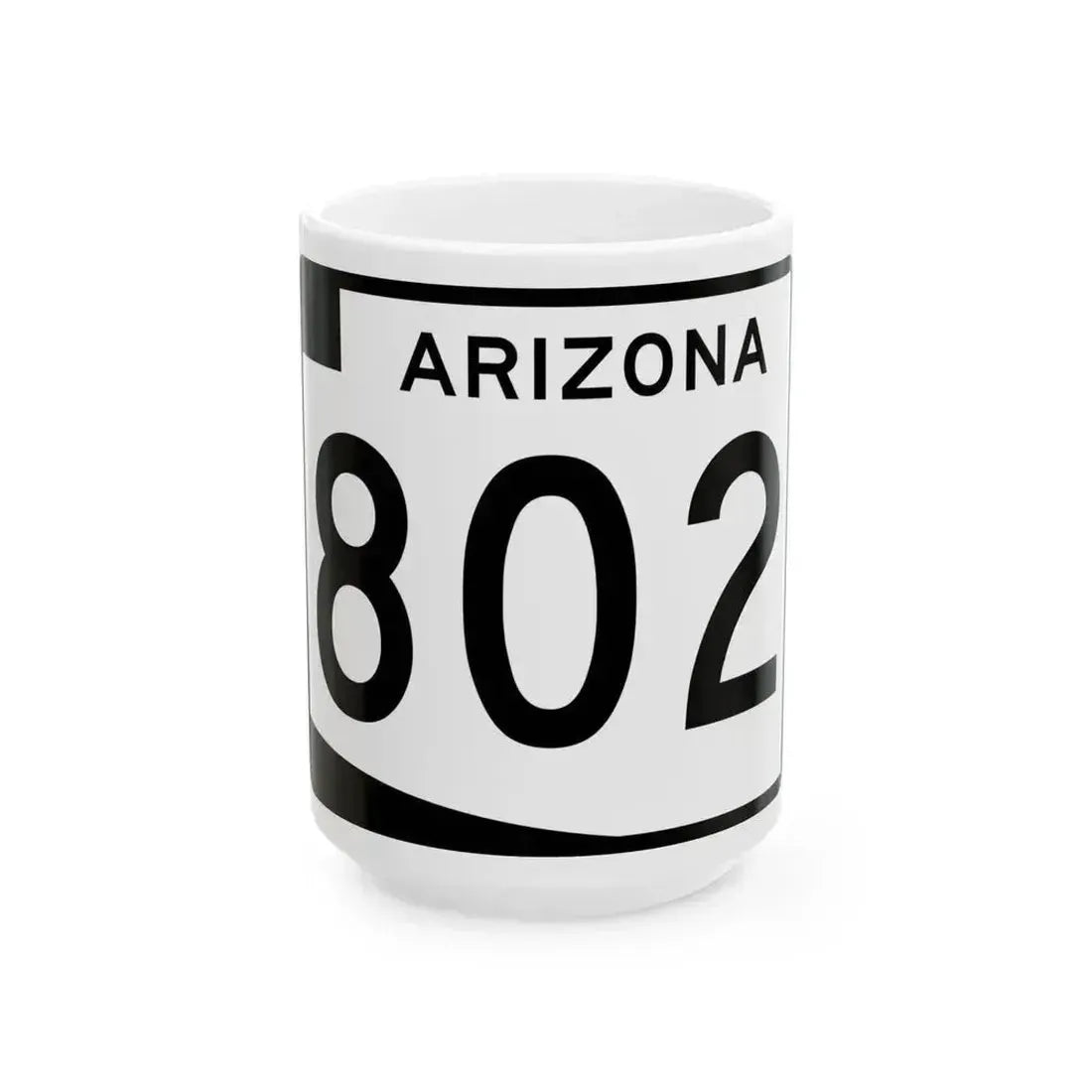 Arizona 802 (Arizona) (Road Sign) White Coffee Mug 15oz - Go Mug Yourself