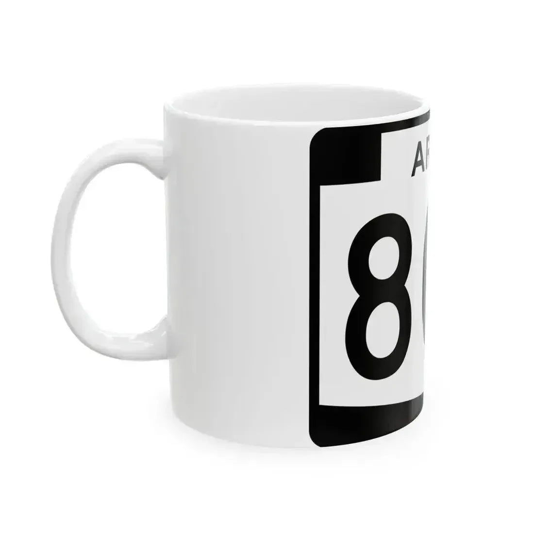 Arizona 802 (Arizona) (Road Sign) White Coffee Mug - Go Mug Yourself