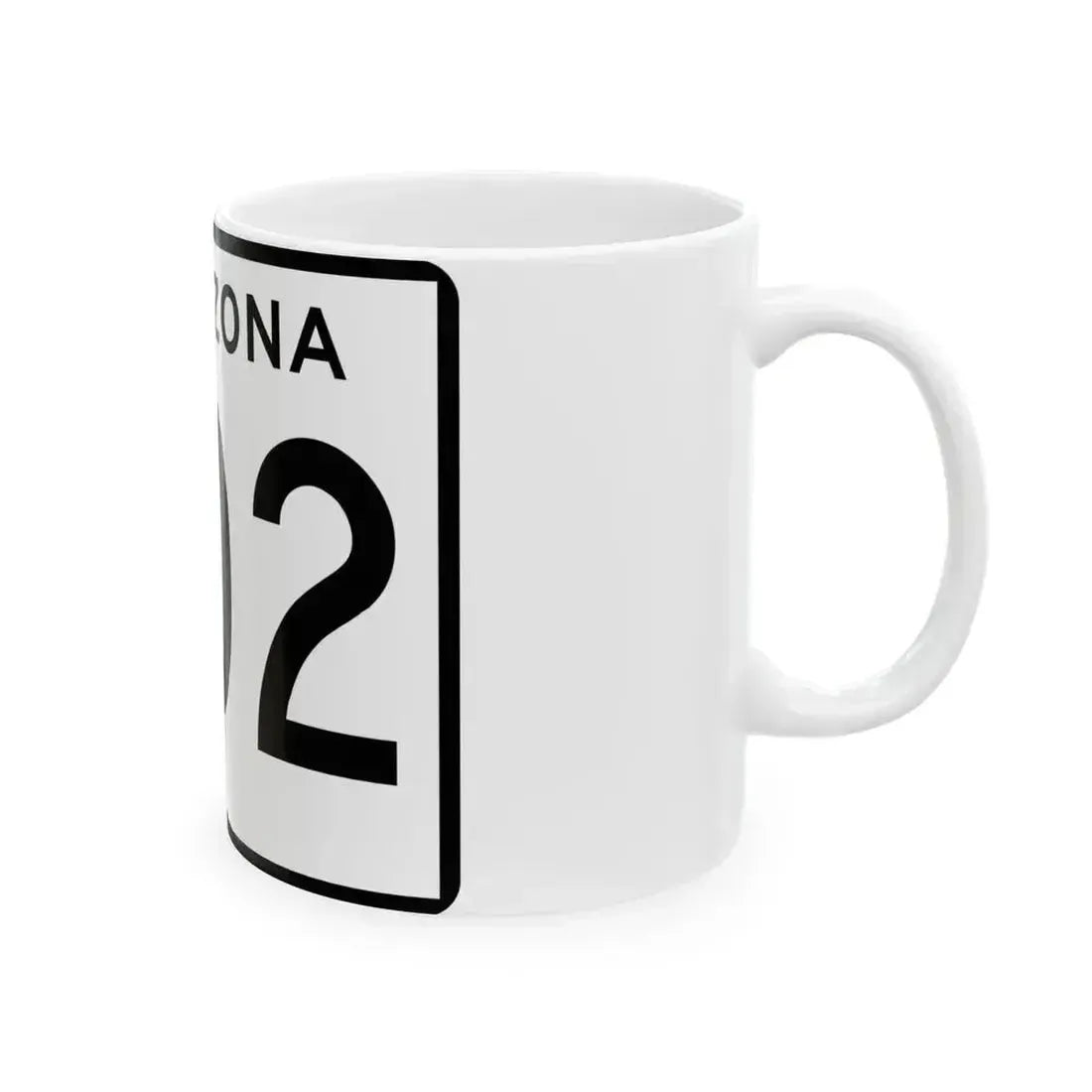 Arizona 802 (Arizona) (Road Sign) White Coffee Mug - Go Mug Yourself