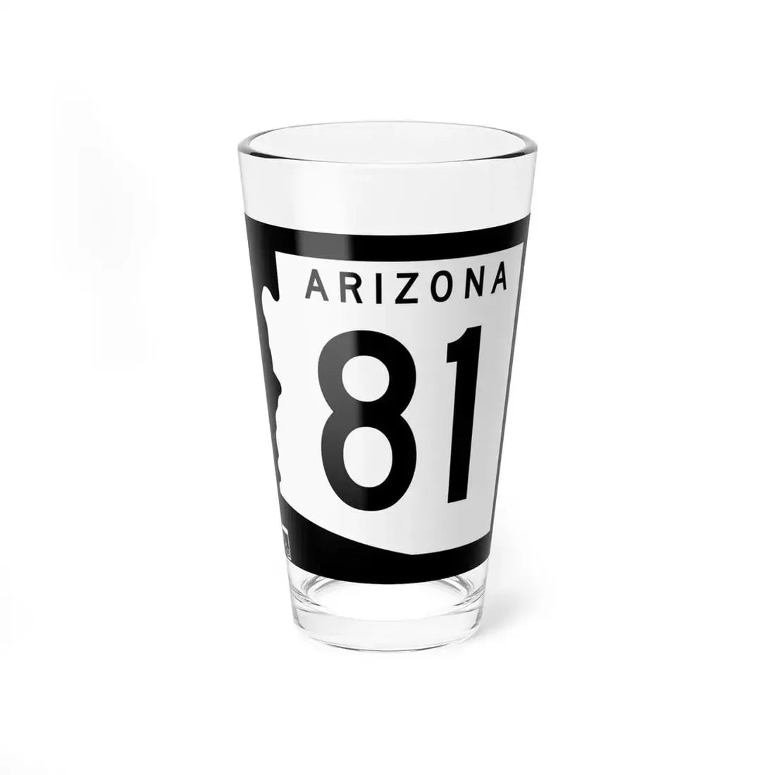 Arizona 81 1963 (Arizona) (Road Sign) Pint Glss 16oz 16oz - Go Mug Yourself