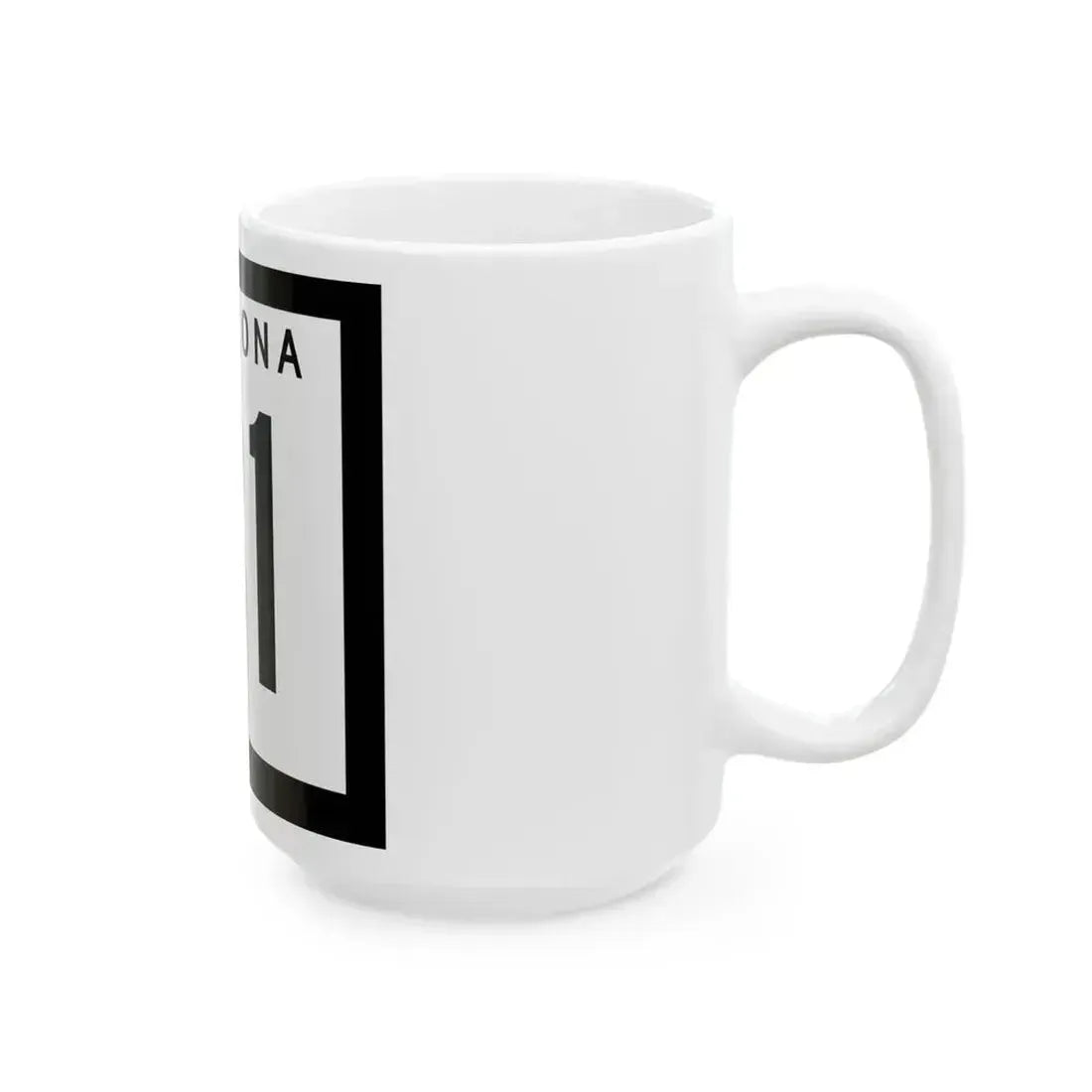 Arizona 81 1963 (Arizona) (Road Sign) White Coffee Mug - Go Mug Yourself