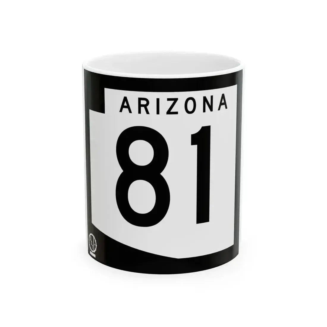 Arizona 81 1978 (Arizona) (Road Sign) White Coffee Mug 11oz - Go Mug Yourself