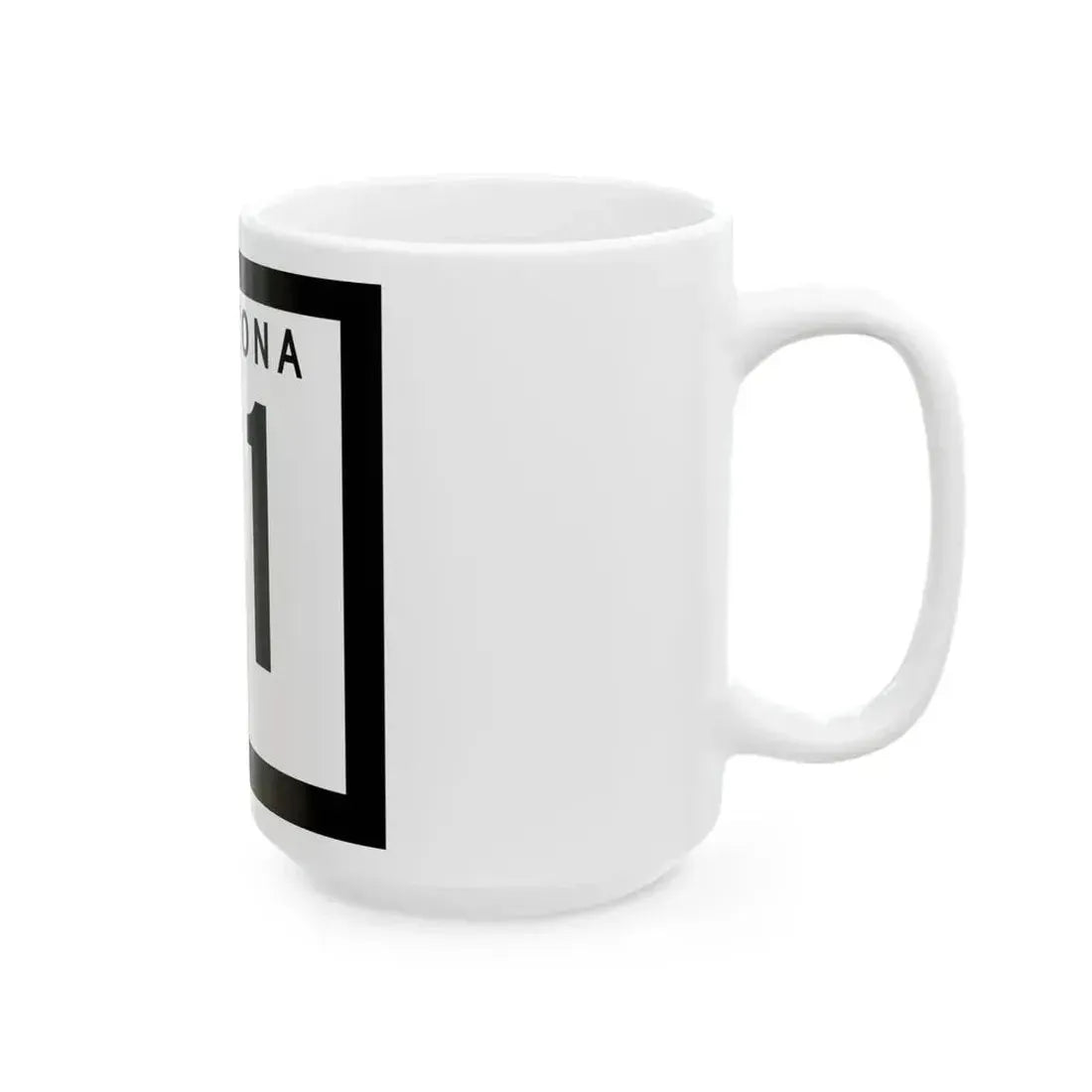 Arizona 81 1978 (Arizona) (Road Sign) White Coffee Mug - Go Mug Yourself