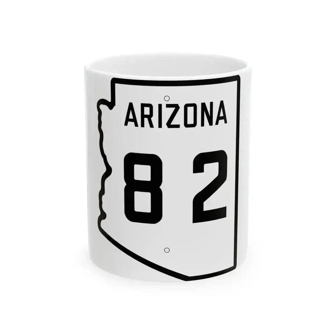 Arizona 82 1941 (Arizona) (Road Sign) White Coffee Mug 11oz - Go Mug Yourself
