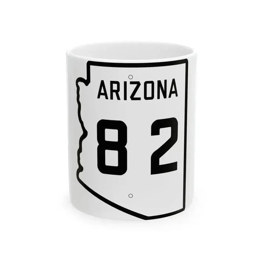 Arizona 82 1941 (Arizona) (Road Sign) White Coffee Mug 11oz - Go Mug Yourself