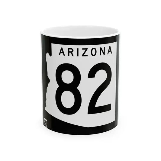 Arizona 82 1963 (Arizona) (Road Sign) White Coffee Mug 11oz - Go Mug Yourself