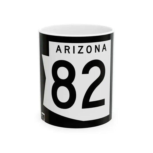 Arizona 82 1973 (Arizona) (Road Sign) White Coffee Mug 11oz - Go Mug Yourself
