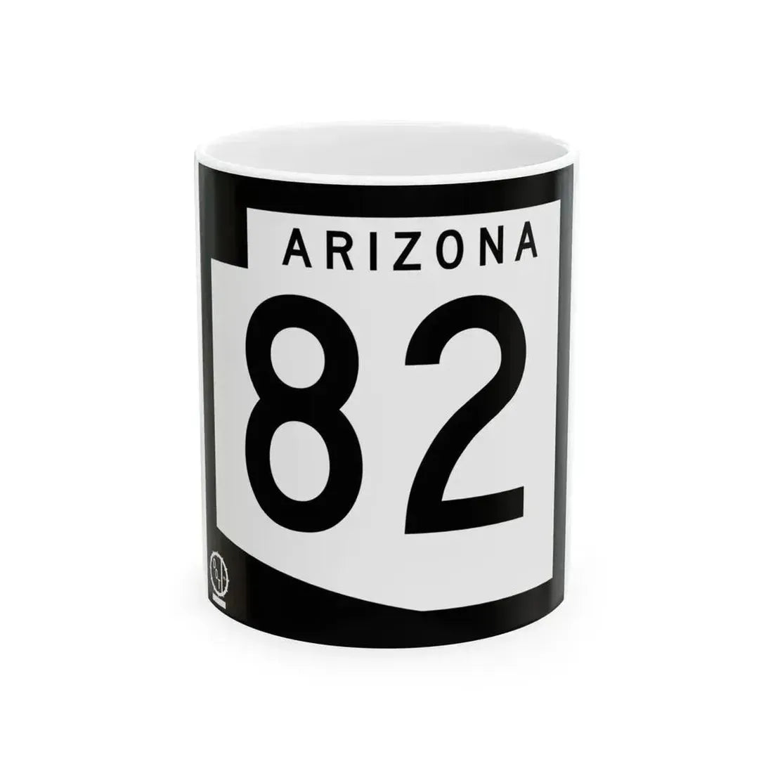 Arizona 82 1978 (Arizona) (Road Sign) White Coffee Mug 11oz - Go Mug Yourself