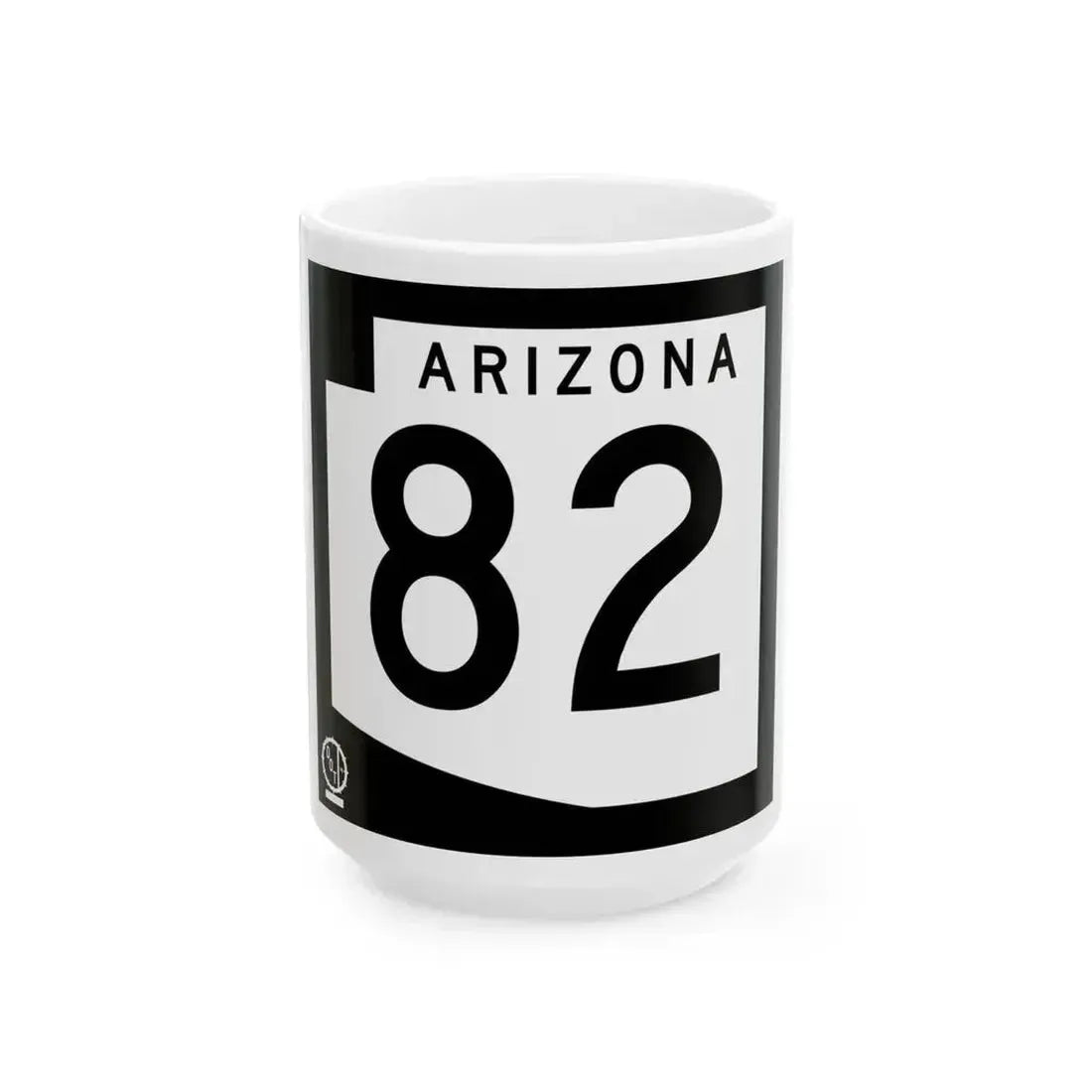 Arizona 82 1978 (Arizona) (Road Sign) White Coffee Mug 15oz - Go Mug Yourself