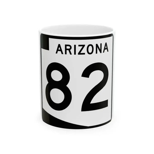 Arizona 82 (Arizona) (Road Sign) White Coffee Mug 11oz - Go Mug Yourself