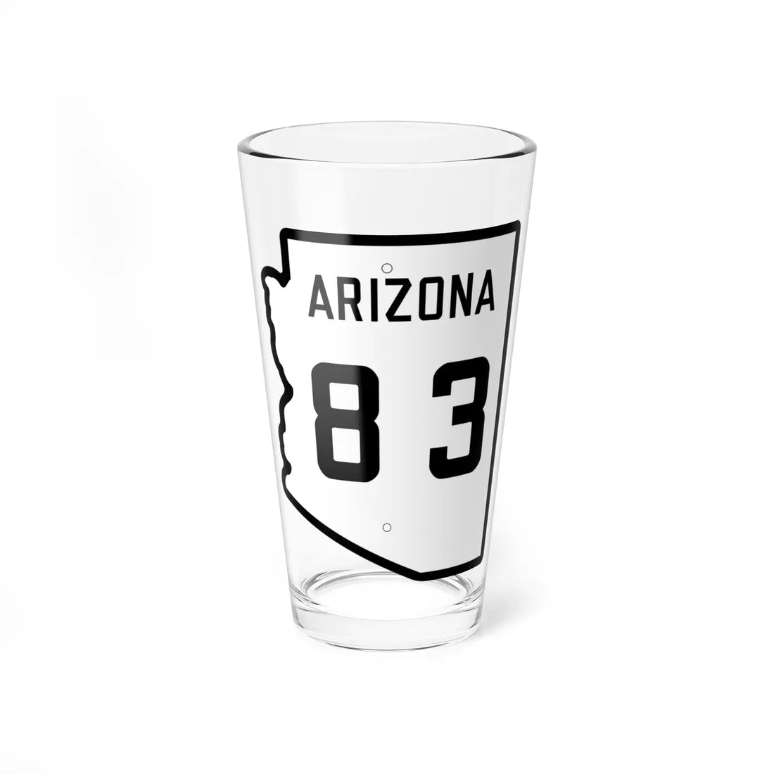 Arizona 83 1941 (Arizona) (Road Sign) Pint Glss 16oz 16oz - Go Mug Yourself