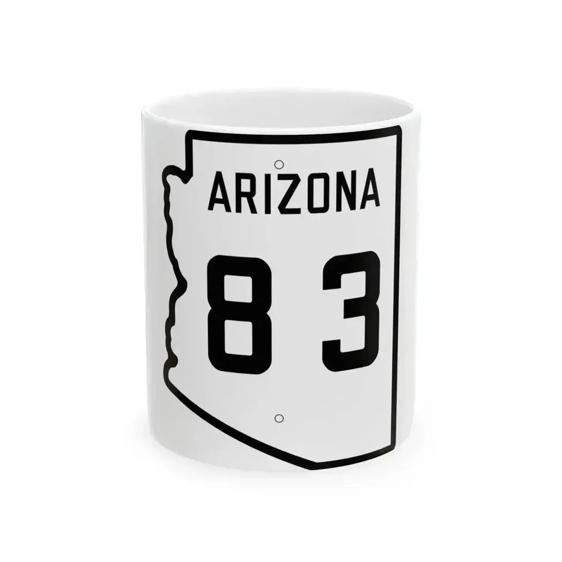 Arizona 83 1941 (Arizona) (Road Sign) White Coffee Mug 11oz - Go Mug Yourself
