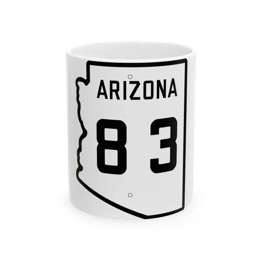Arizona 83 1941 (Arizona) (Road Sign) White Coffee Mug 11oz - Go Mug Yourself