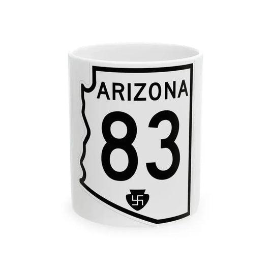 Arizona 83 1956 (Arizona) (Road Sign) White Coffee Mug 11oz - Go Mug Yourself