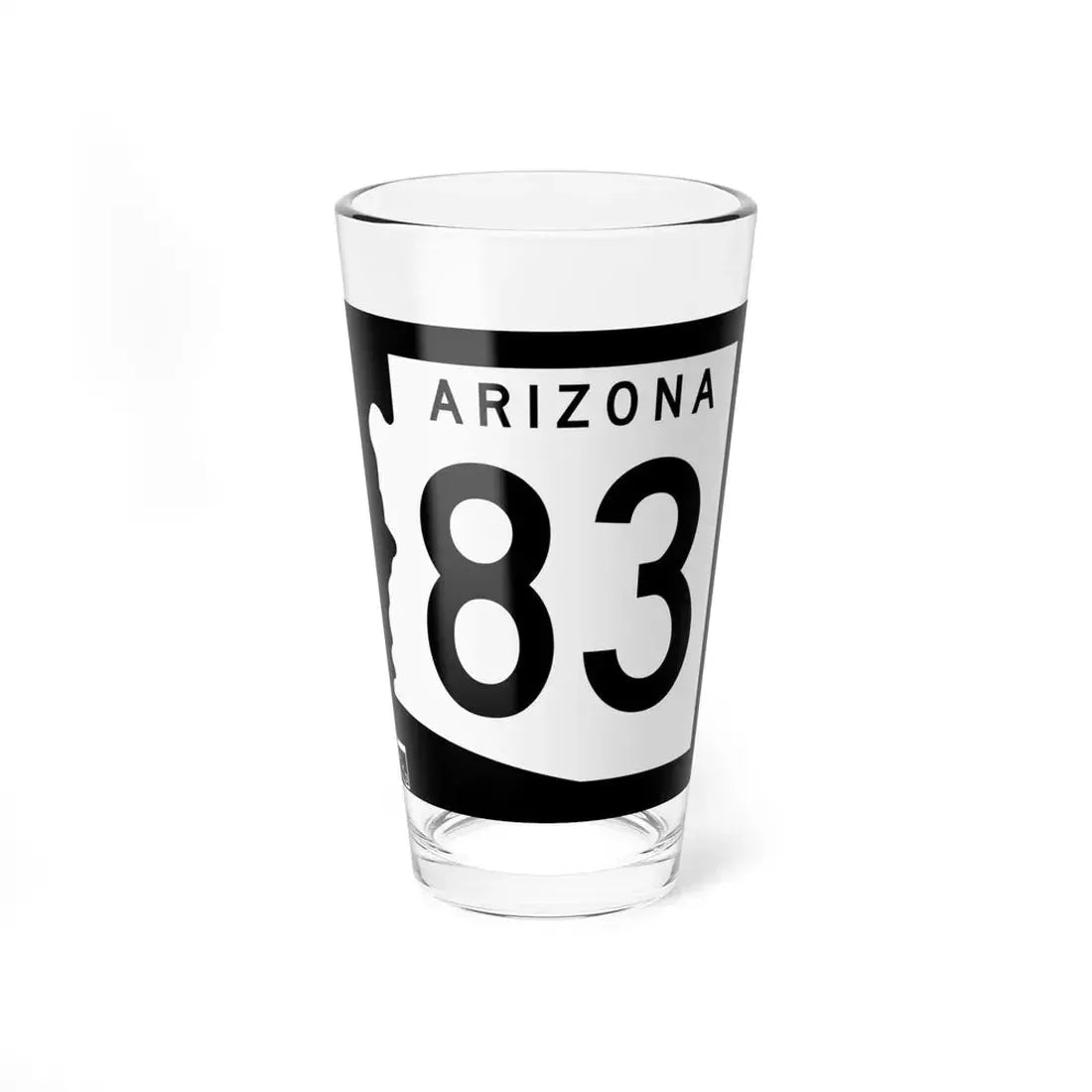 Arizona 83 1963 (Arizona) (Road Sign) Pint Glss 16oz 16oz - Go Mug Yourself