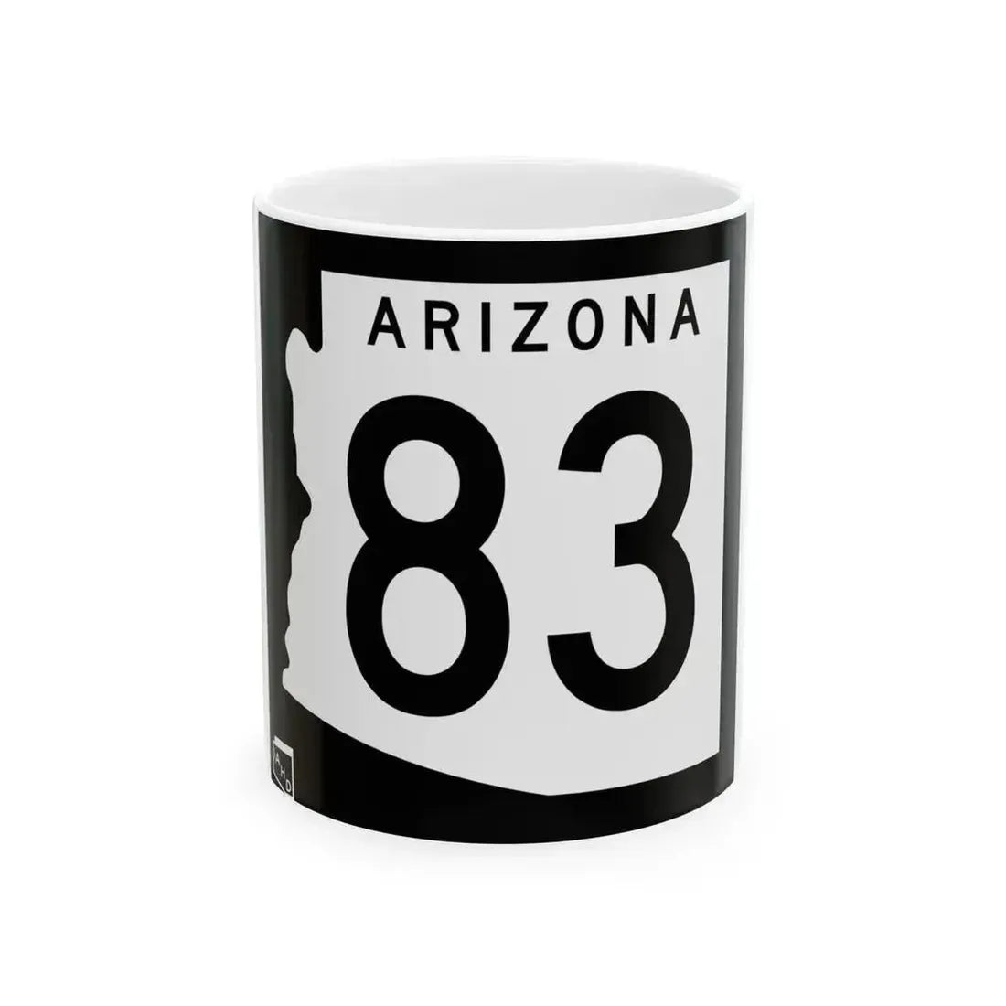 Arizona 83 1963 (Arizona) (Road Sign) White Coffee Mug 11oz - Go Mug Yourself
