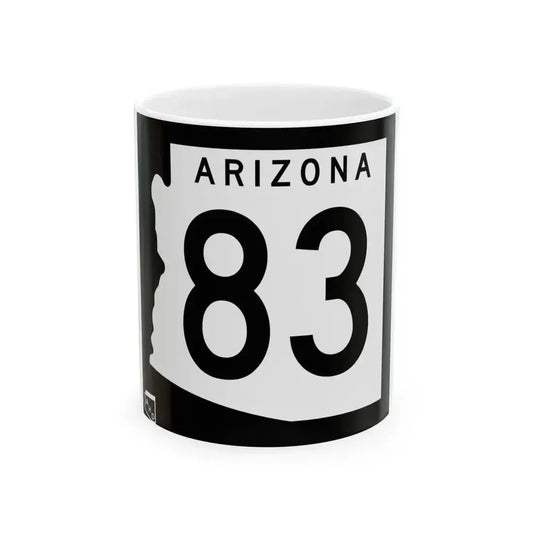 Arizona 83 1963 (Arizona) (Road Sign) White Coffee Mug 11oz - Go Mug Yourself