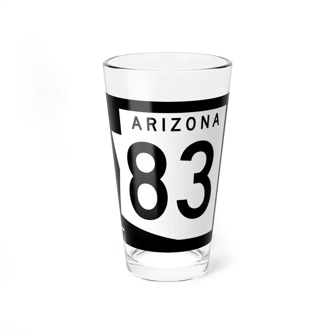 Arizona 83 1973 (Arizona) (Road Sign) Pint Glss 16oz 16oz - Go Mug Yourself