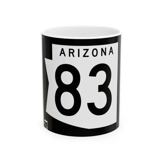 Arizona 83 1973 (Arizona) (Road Sign) White Coffee Mug 11oz - Go Mug Yourself